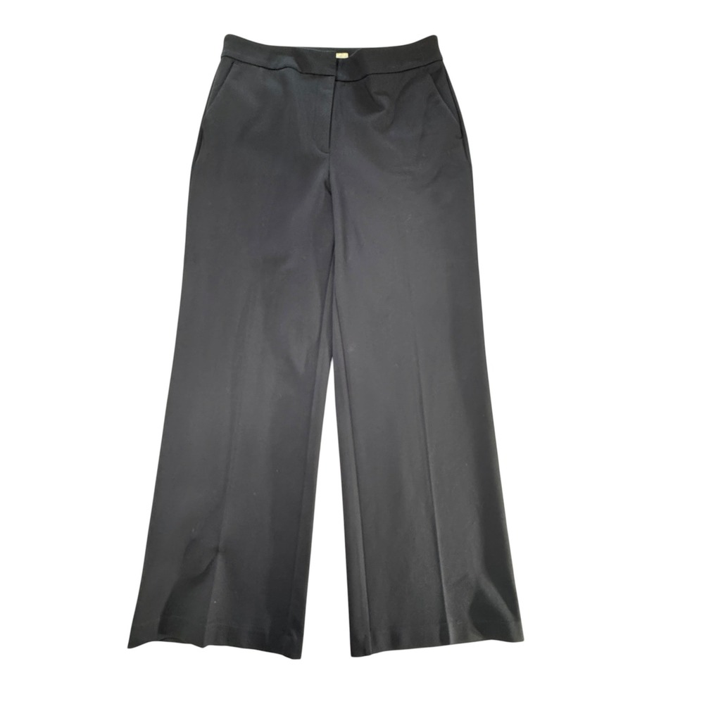 Boden Wide Leg Trousers Womens 12L Navy Blue Excellent T0266 Workwear Pants
